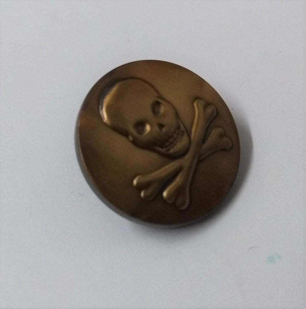 Skull & Crossbones Flat Rig Back Blazer Buttons London Button & Badge Company