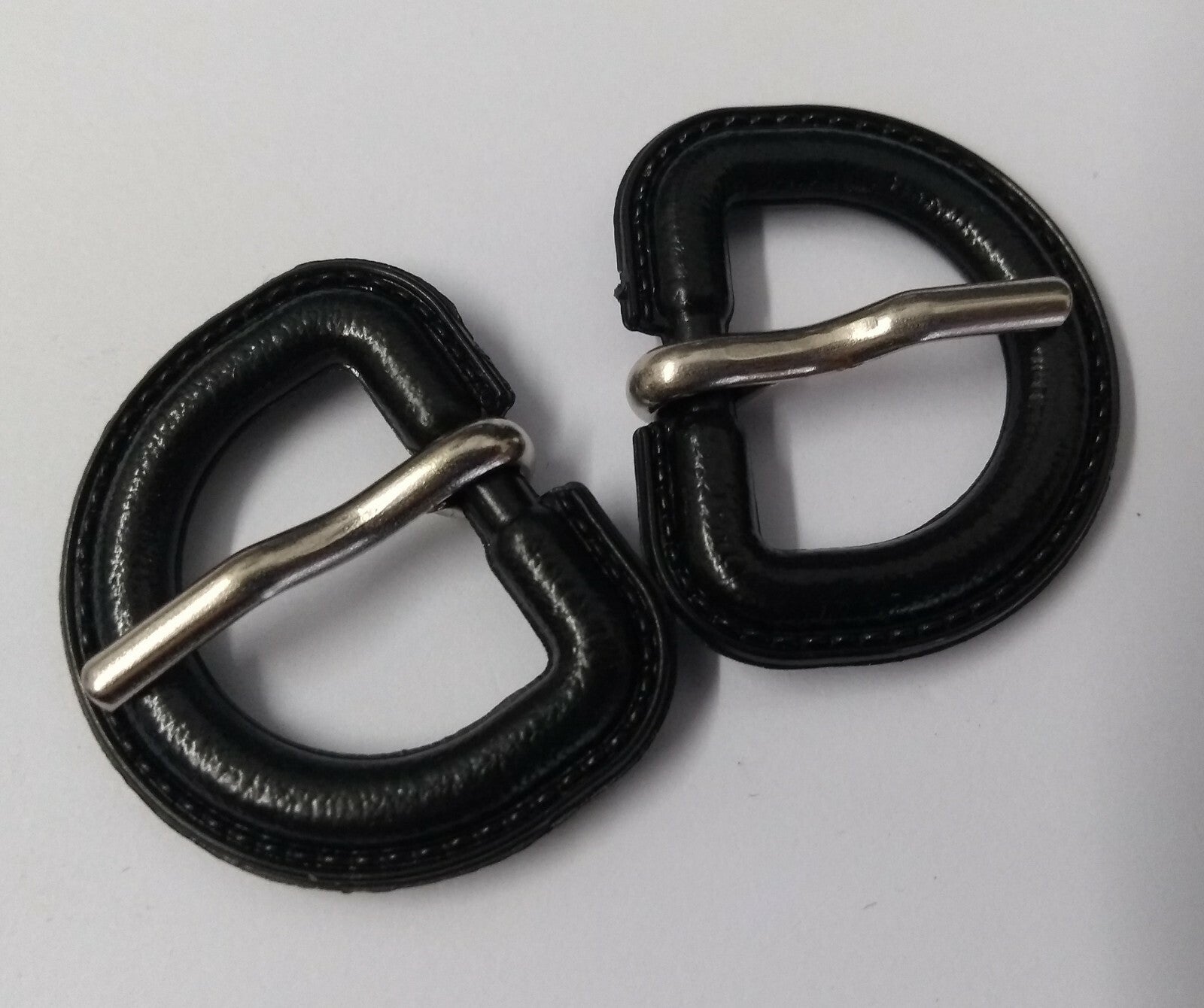 Genuine British 3/4" Stable Belt Bound D Ring Prong Buckle 3 Pair STD58