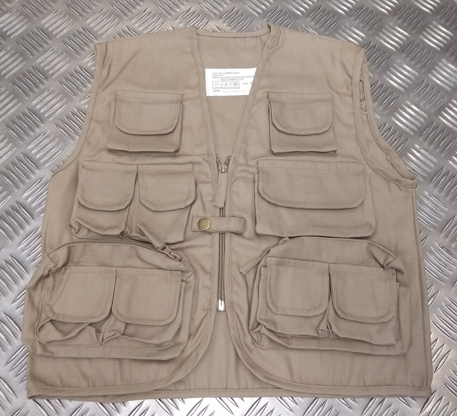 Kids ARMY Children's Assorted Action Multi-Pocket Combat Vest / Fishing Vest NEW