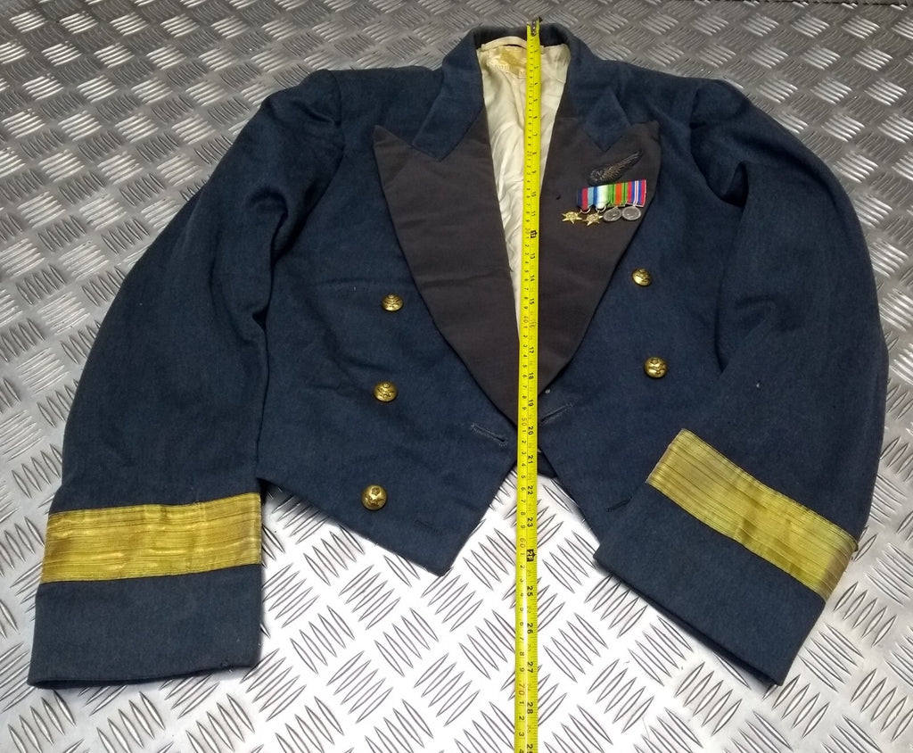 Mess Jacket Royal Air Force Vintage Burberrys Kings Crown Buttons & Medals