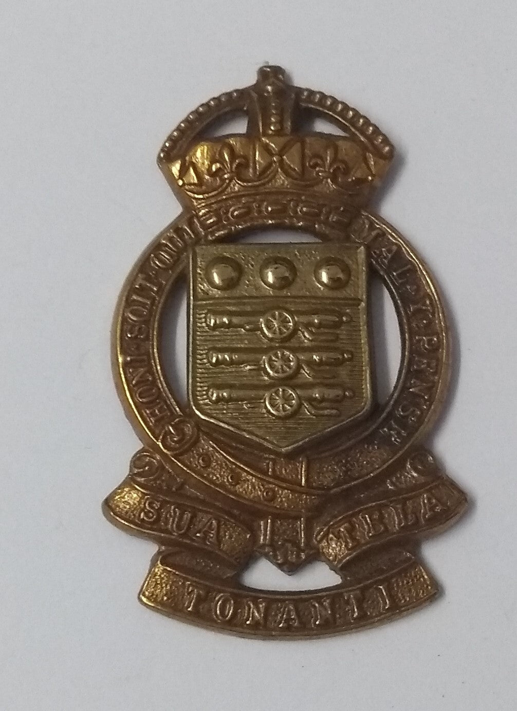 Vintage Kings Crown R A O C Royal Army Ordinance Corps Metal Insignia Badge