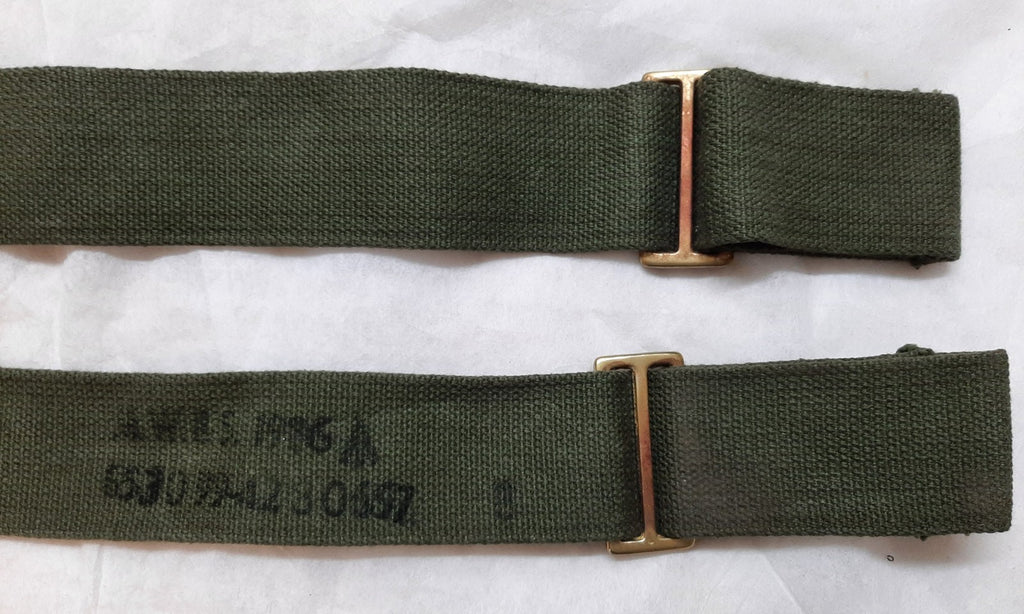 Genuine Vintage British OD Green Canvas Transport Sling Aux Strap