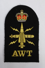 Royal Navy Above Water Tactical AWT Embroidered Black & Gold Qualification Patch