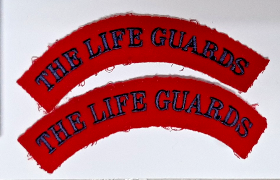 The Life Guards Shoulder Patch / Badge Red and Blue Genuine British