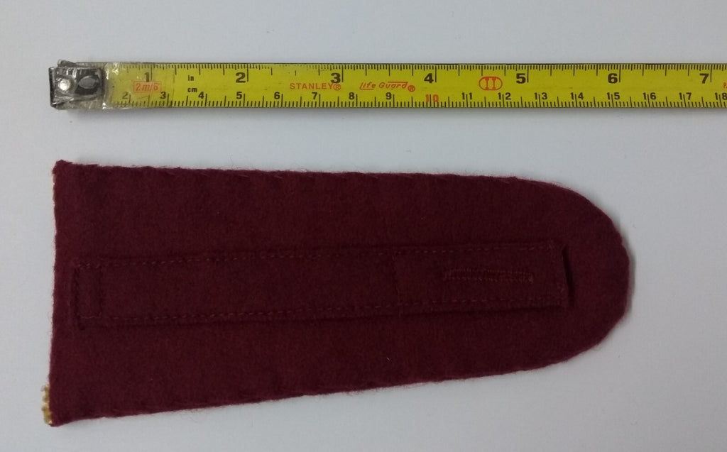 Senior Officer Shoulder Boards UAE Arab Emirates Obsolete Stock Maroon Melton