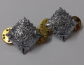 Chrome Pips 3/4" Silver Officer Rank Bath Stars Snap Pin Old Pattern X2