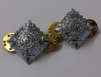 Chrome Pips 3/4" Silver Officer Rank Bath Stars Snap Pin Old Pattern X2