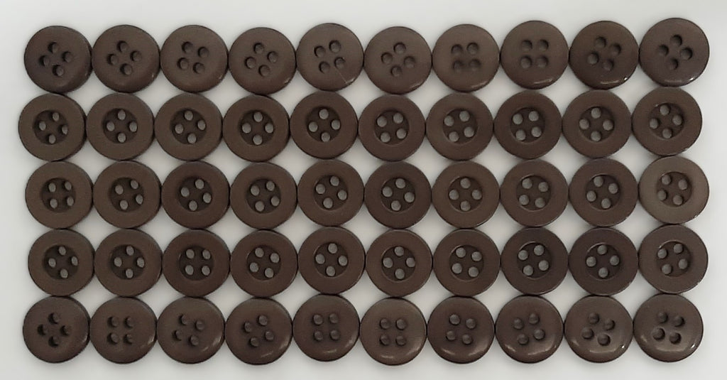 Buttons Vintage 4 Hole Army Shirt 500 Grey Size 11.3mm NOS
