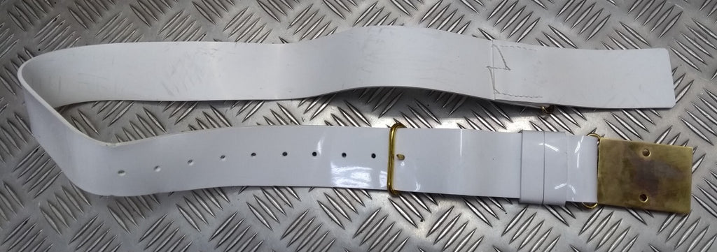White Belt Parade & Ceremonial Issue No Plate Buckle Max 40"
