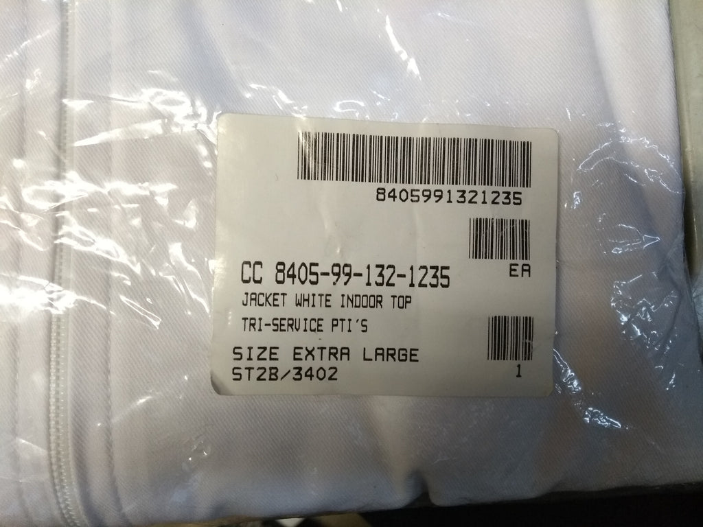 Retro MOD PTI Instructor Tracksuit Jacket White Genuine British Forces - NEW