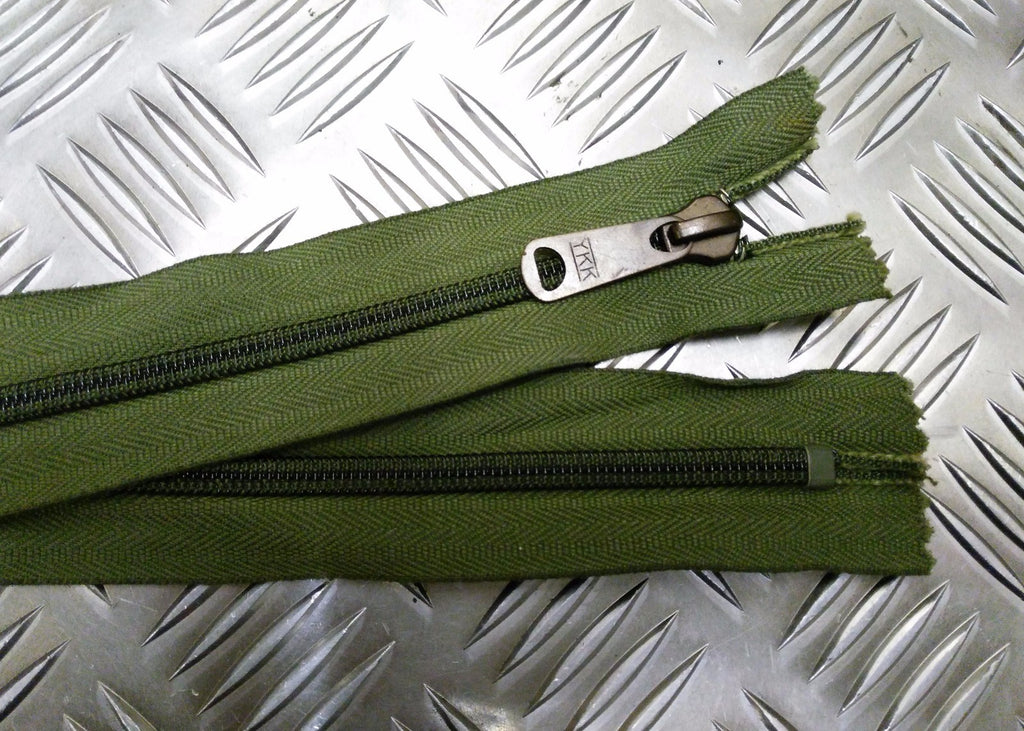 Genuine British YKK 68" Closed End Green Zip / Zipper Heavy Duty