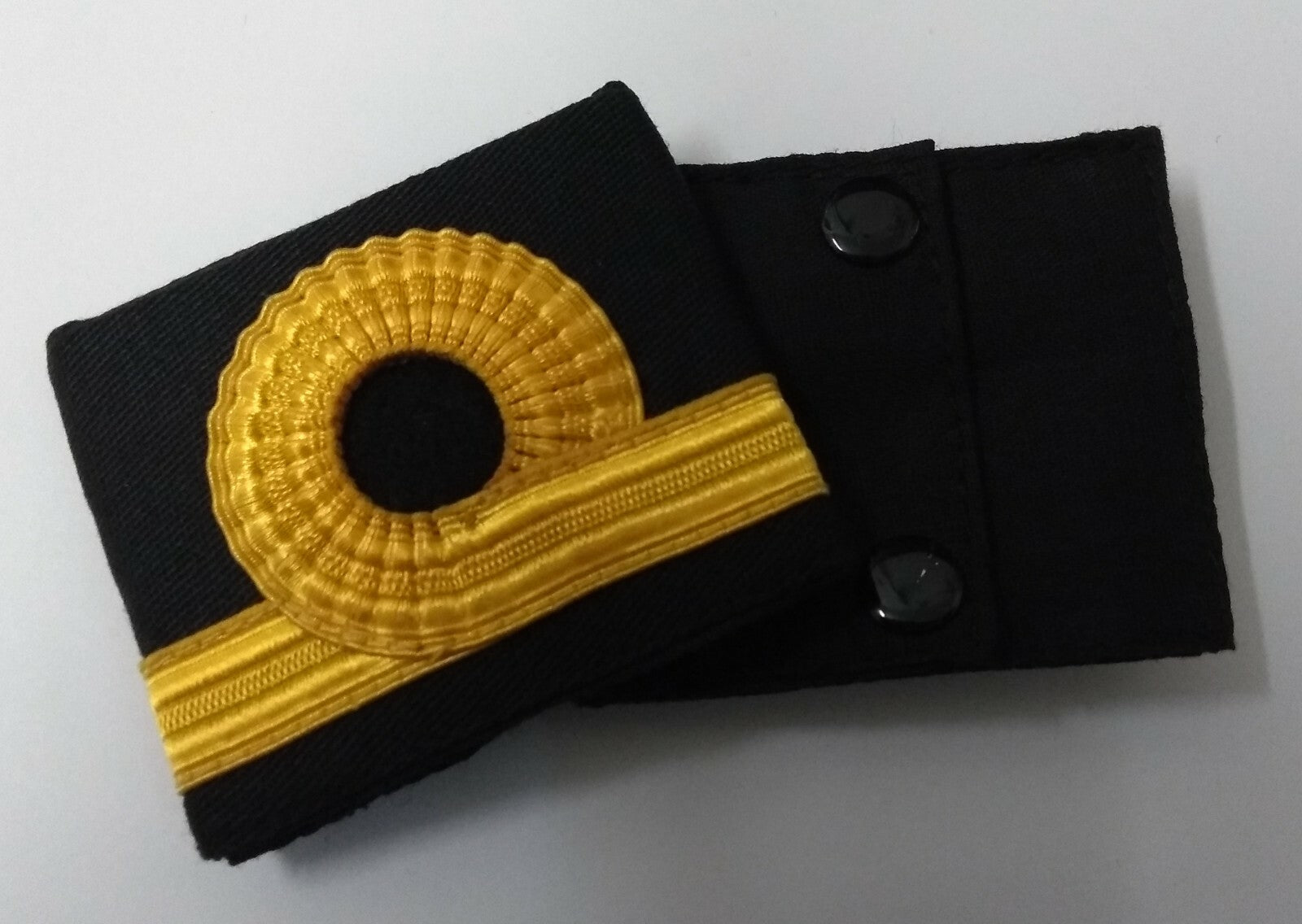 Genuine British Issue Royal Navy Sub Lieutenant Gold Lace Rank Slides RN