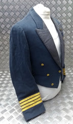 RAF Royal Air Force Vintage Mess Jacket Airforce Blue Grey OFC With Braided Cuffs