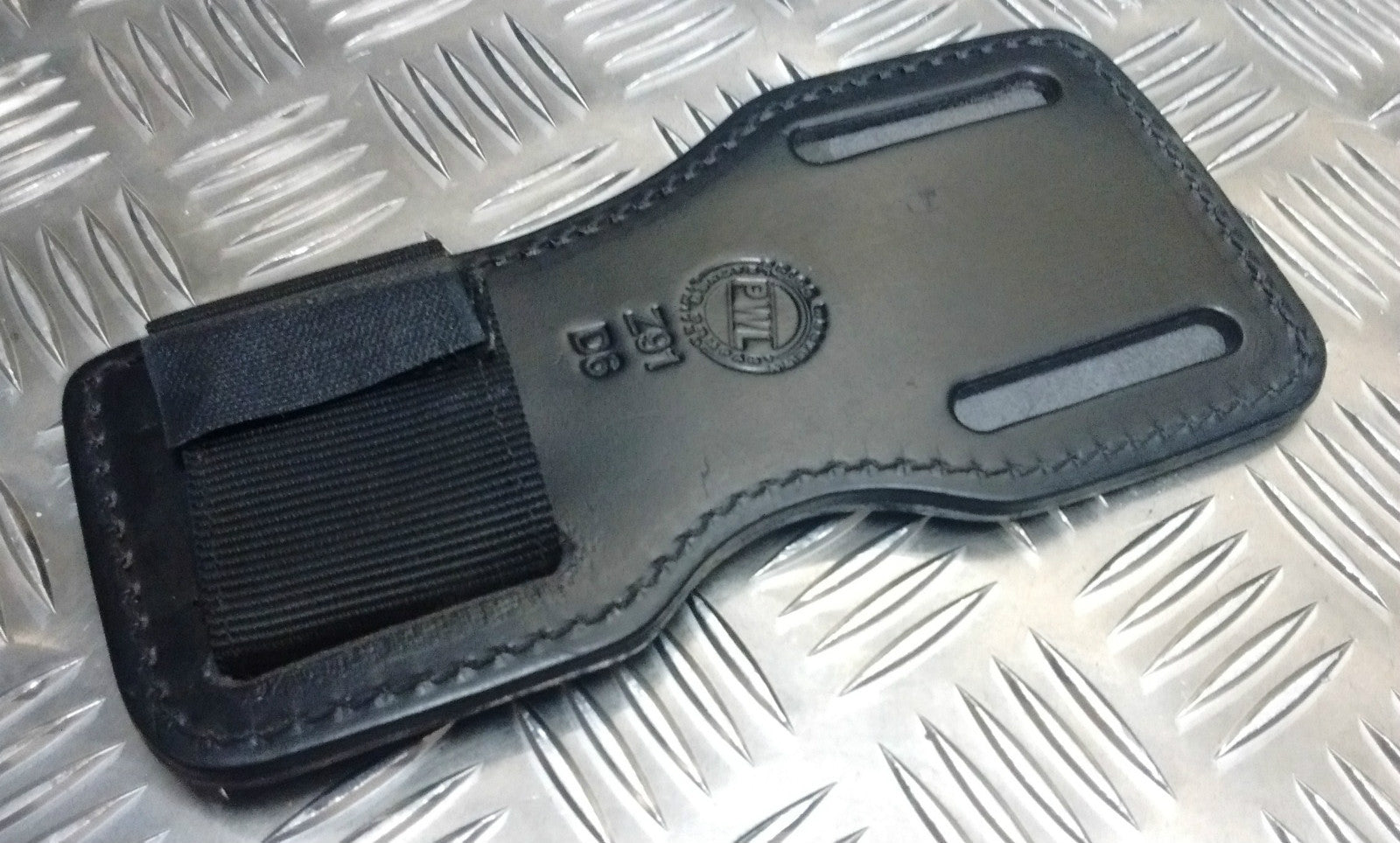 PWL Heavy Duty Black Leather Support Carrier Plate Z91 D6 Left Hand