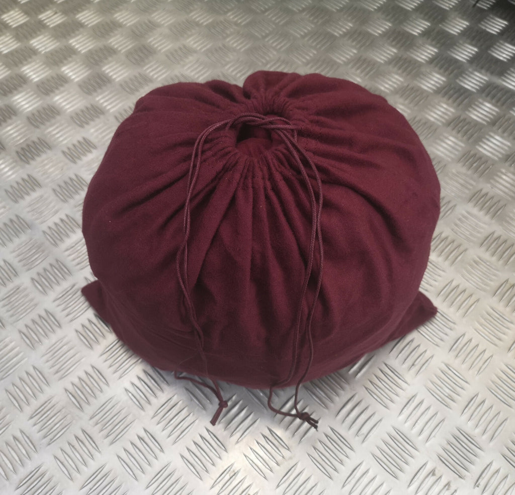 Maroon Lightweight Brushed Cotton Stash Drawstring Bags x 4