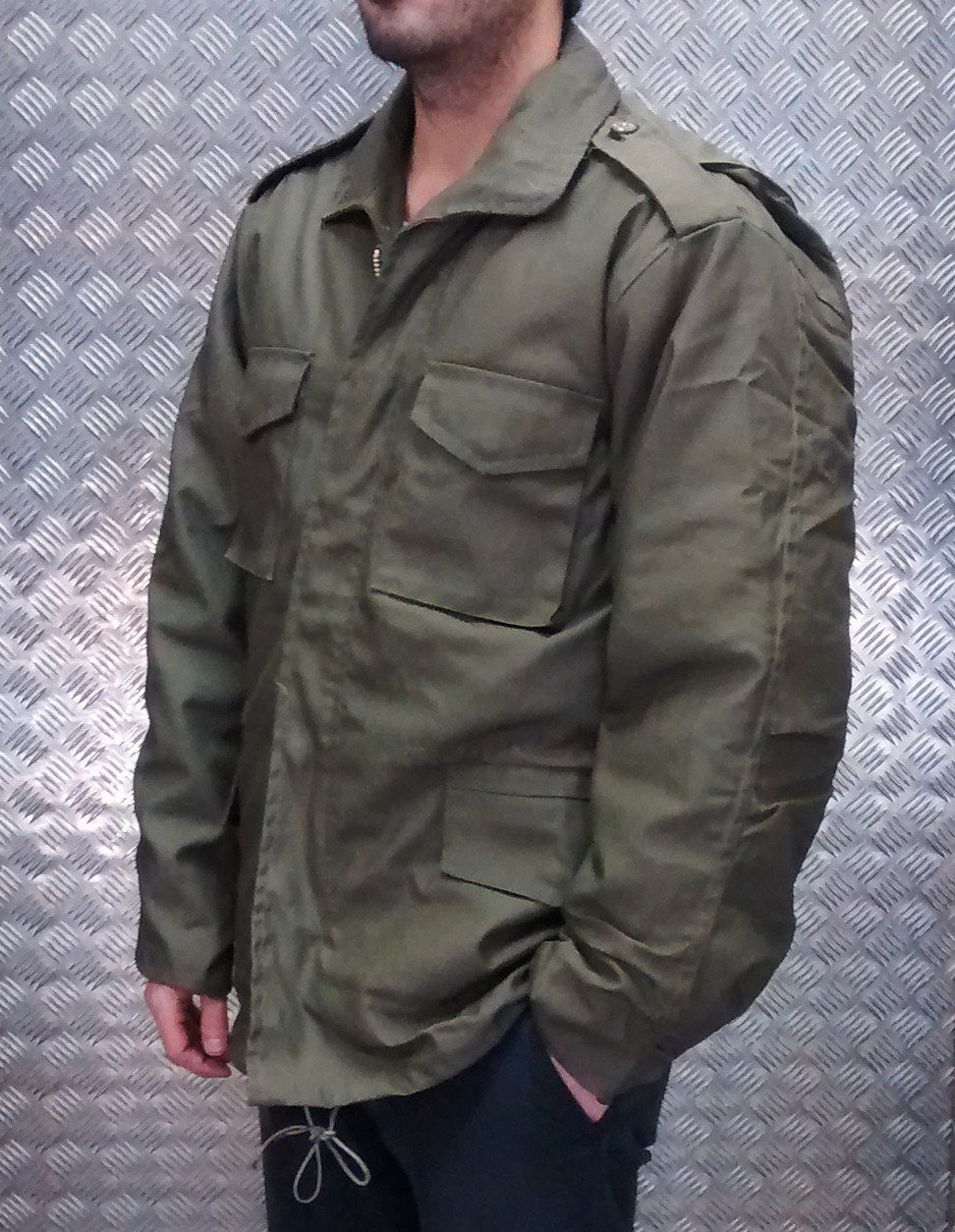 US Military Style M65 Lined Combat Jacket Green NEW