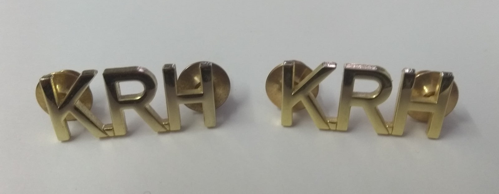 KRH Shoulder Title Badges Used Genuine British