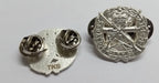 SASC Collar Dogs Army Metal Badges Small ARMS School Corps Style Logo