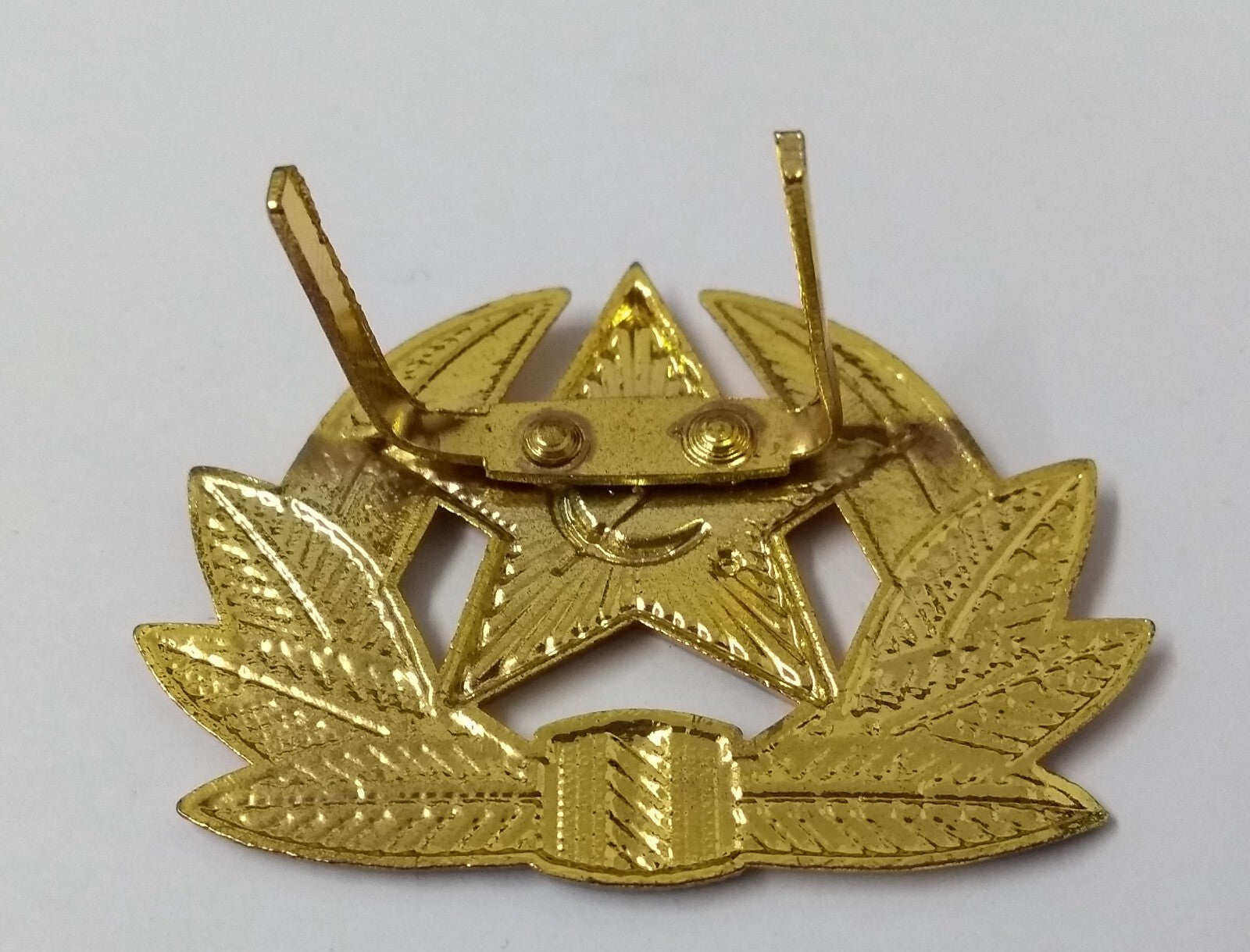 USSR Hat Badge Red Star Hammer & Sickle With Laurel Wreath Visor Cap & Ushanka