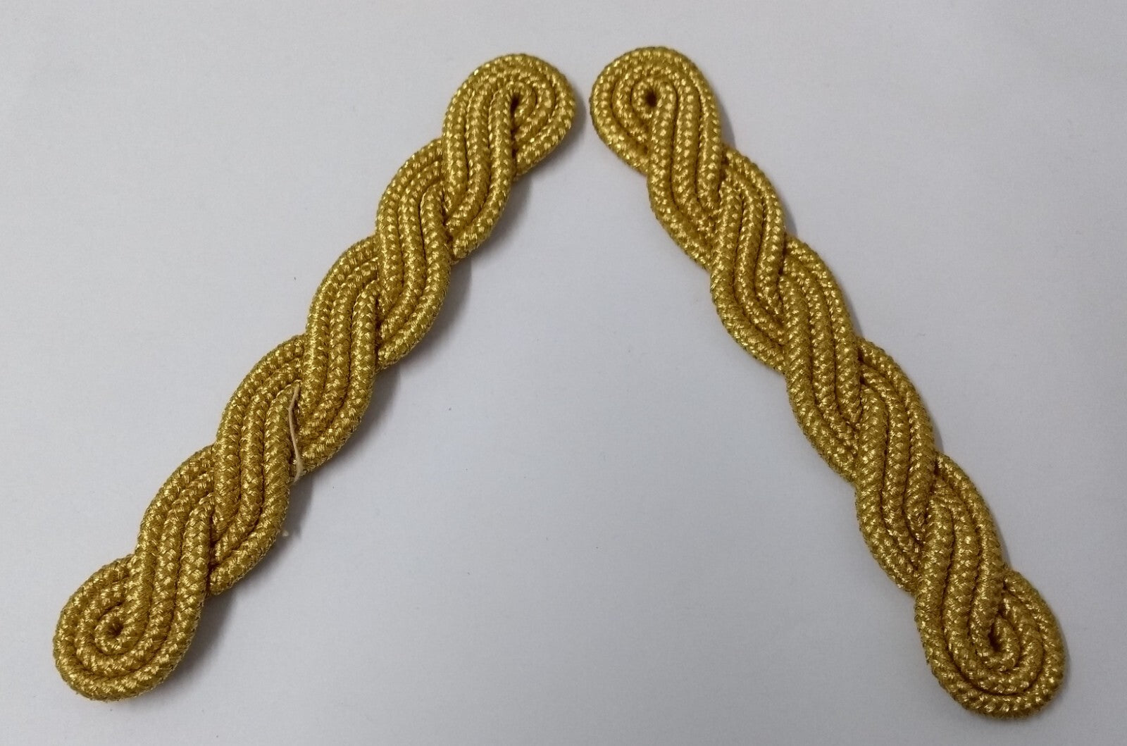 Gold Cords Shoulder British Made Army Issue no Rank Insignia Ceremonial