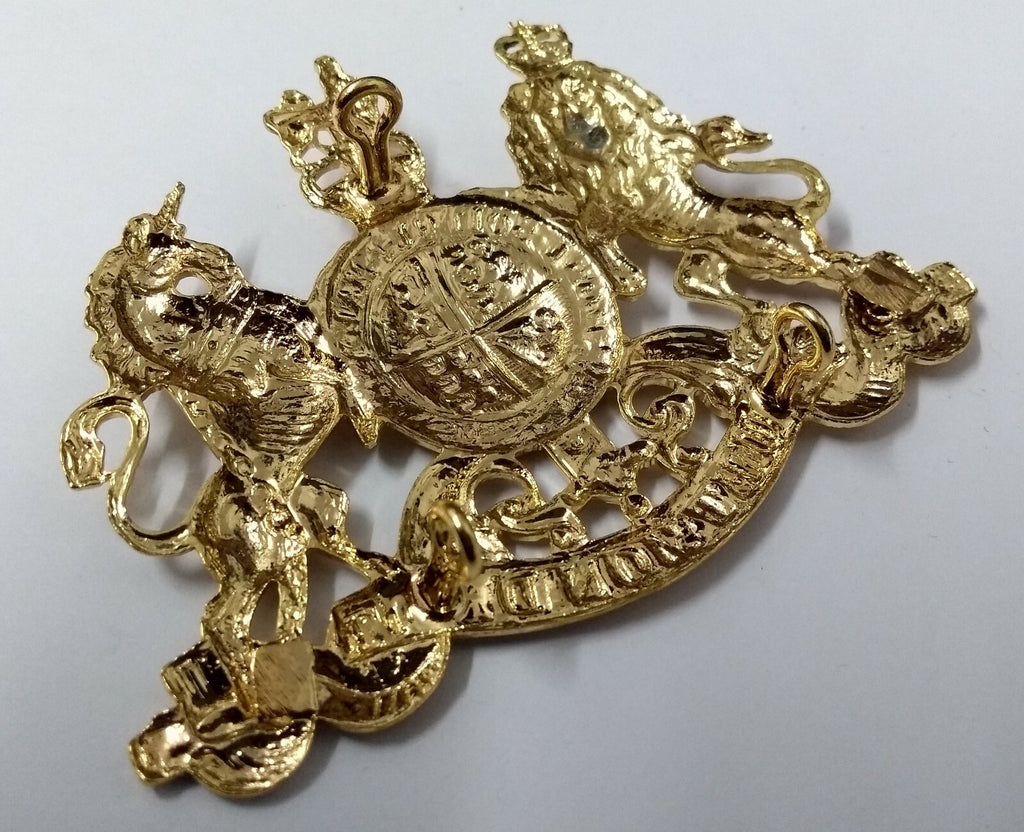Genuine British Large Coat of Arms General Service H Cav Badge