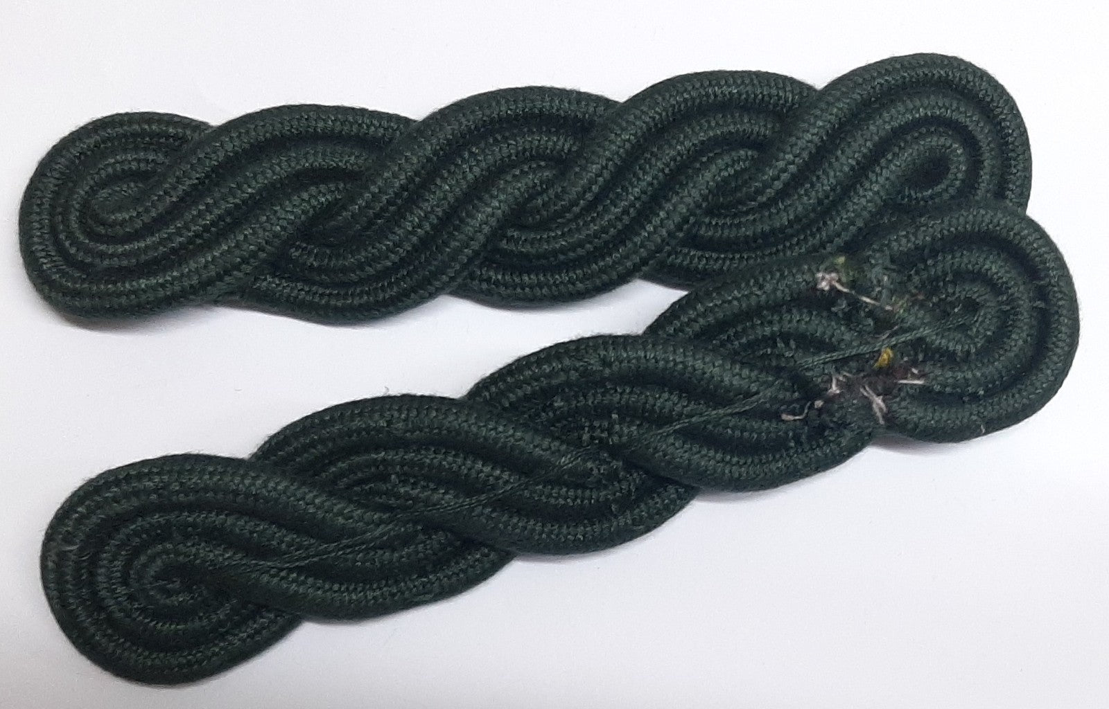 WO Shoulder Cords 3 Ply British Royal Irish / Rifle Green Army Dress Cord