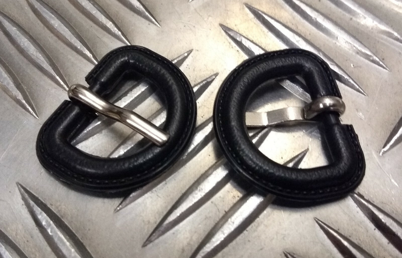 Genuine British Stable Belt Replacement Covered Black Buckles 2cm NEW