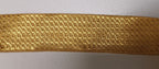 Gold Metallised Polyester Bias & Stand Pattern Lace 44mm wide