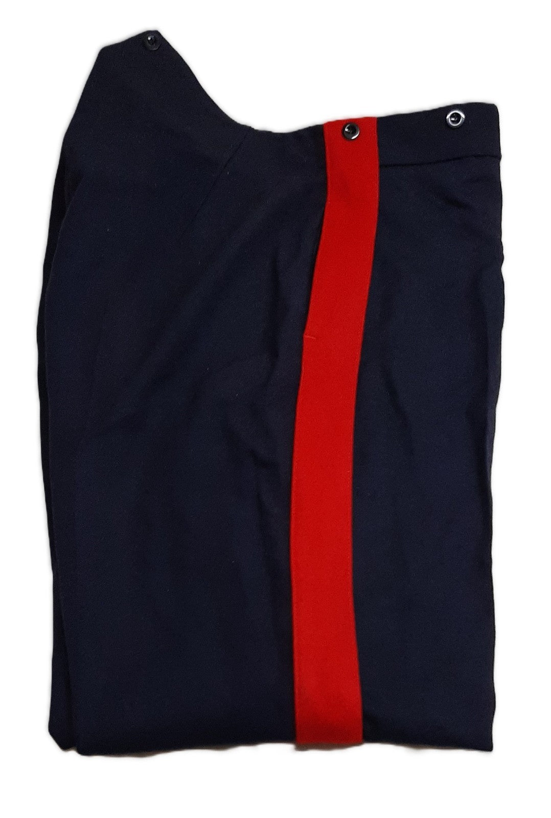 No1 Dress Trousers Blue With 2"  Scarlet Striping Waist 96cm