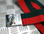 Stable Belt 62mm Red and Green With Chrome Plate Buckle No Max 36"
