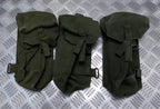 Vintage Webbing Pouch British Army Issue Green Ammo / Utility Web Case X 3