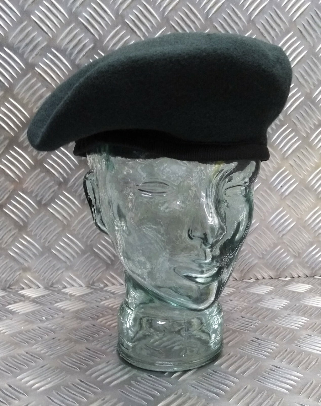 Rifle Green Beret Hobson London Lined Wool Uniform Size 7 1/2 NEW