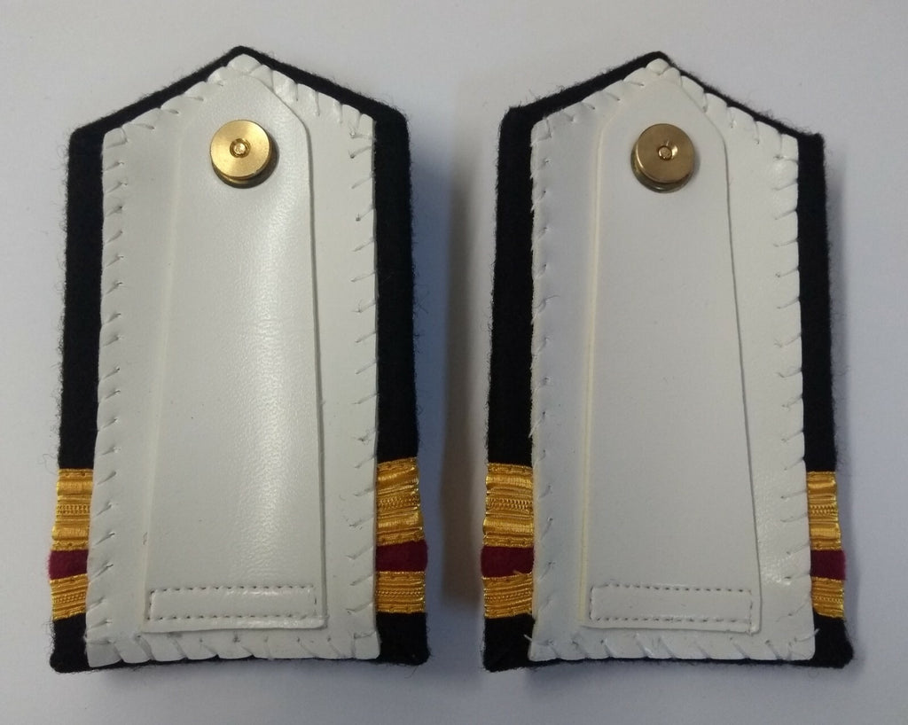 Genuine Canadian Naval Female Gold Wire Rank Shoulder Boards Epaulettes LFS12
