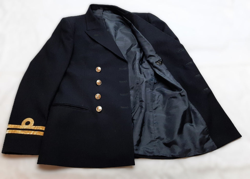 RN Jacket British Naval OFCs LT No1C Diagonal Serge 8 Button 100 Regular