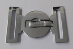 Abu Dhabi Buckle UAE Chrome Insignia Belt Locket Clasp Made in England 53mm