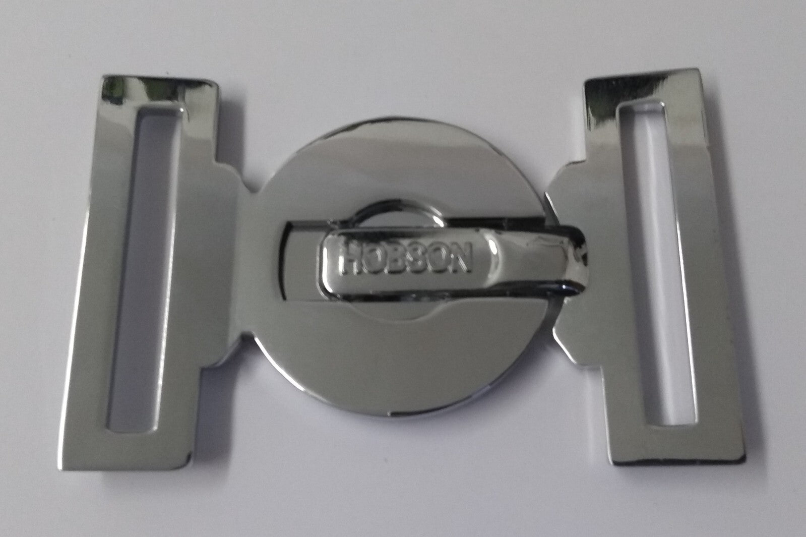 Abu Dhabi Buckle UAE Chrome Insignia Belt Locket Clasp Made in England 53mm