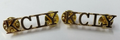 Genuine British Kent & County Of London Yeomanry Shoulder Title Badges - NEW