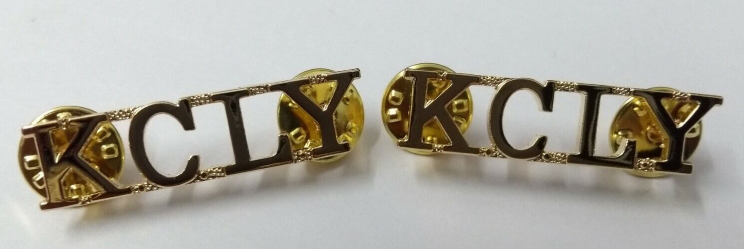 Genuine British Kent & County Of London Yeomanry Shoulder Title Badges - NEW