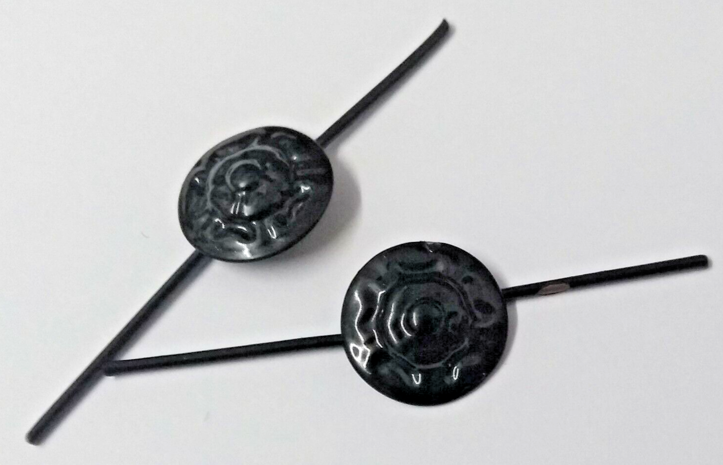 Split Pin Black Rosette Chin Strap British Issue Subdued x 2 NEW