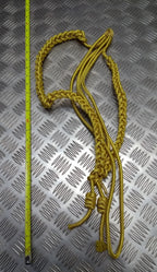 Army Ceremonial Aiguillette / Officers Lanyard Metallic Gold No Tip Ends Present