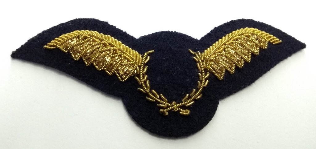 RAF Royal Air Force Brevet Badge Ceremonial Dress Full Wing Gold Wire Insignia Made in UK
