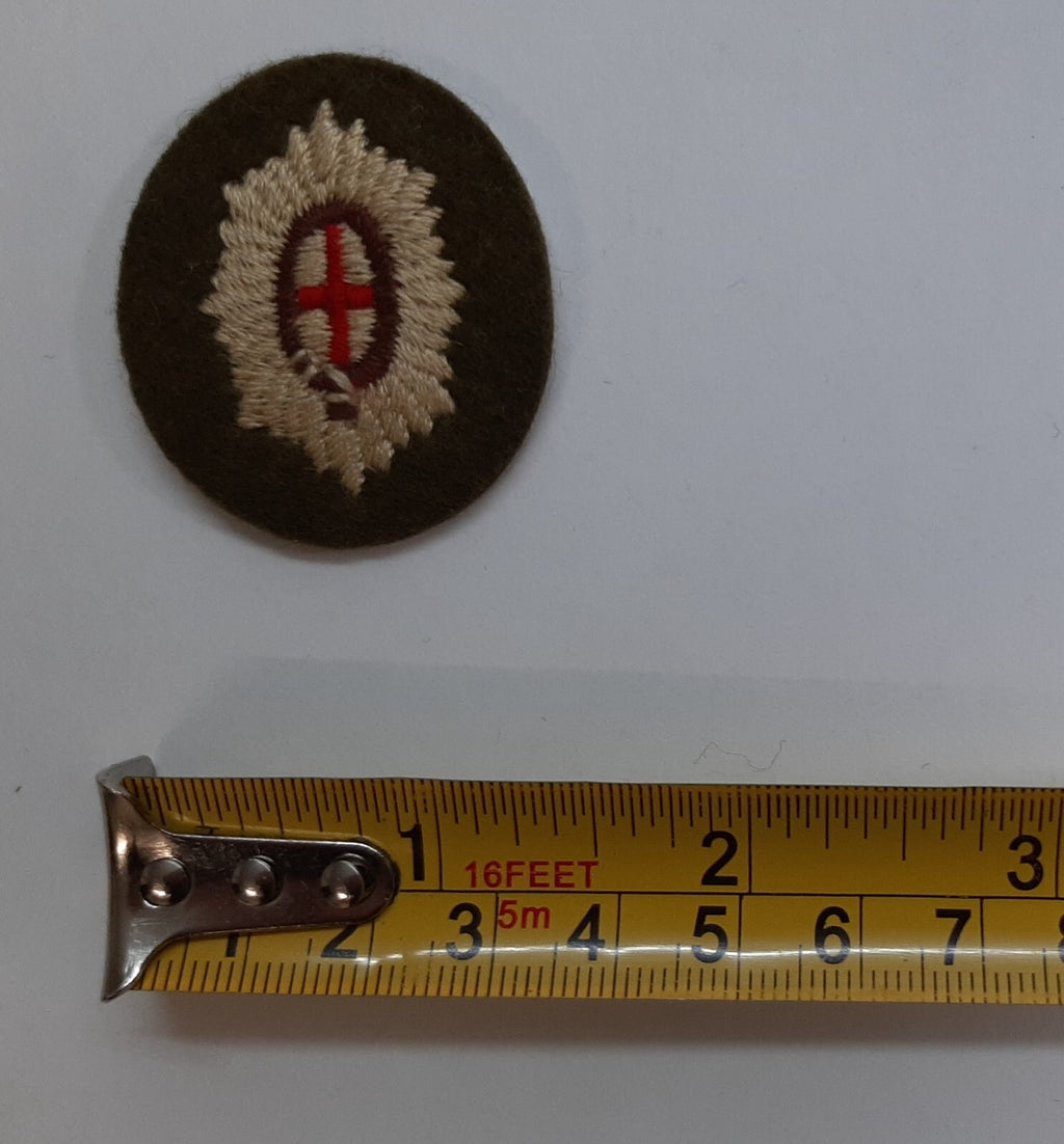 Guards Garter Star Vintage British Army Khaki / Green No2 Insignia Patch
