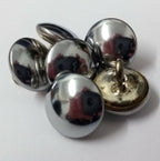 Genuine Vintage Chrome Half Ball Dome Dress Buttons 22L X 25 Buttons ASBT143