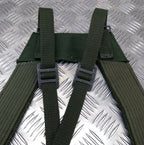 Genuine Vintage Army Issue Green Canvas Suspenders For webbing etc NEW - HHKSL