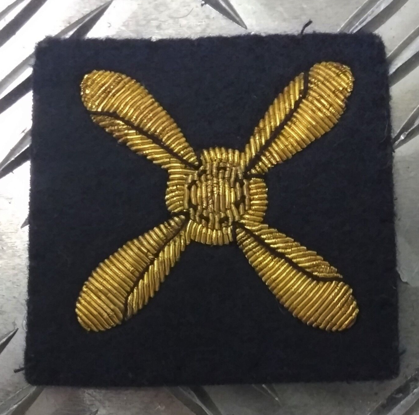 JNR TECH Badge Braided Cadet Dress Arm Propeller Patch Used