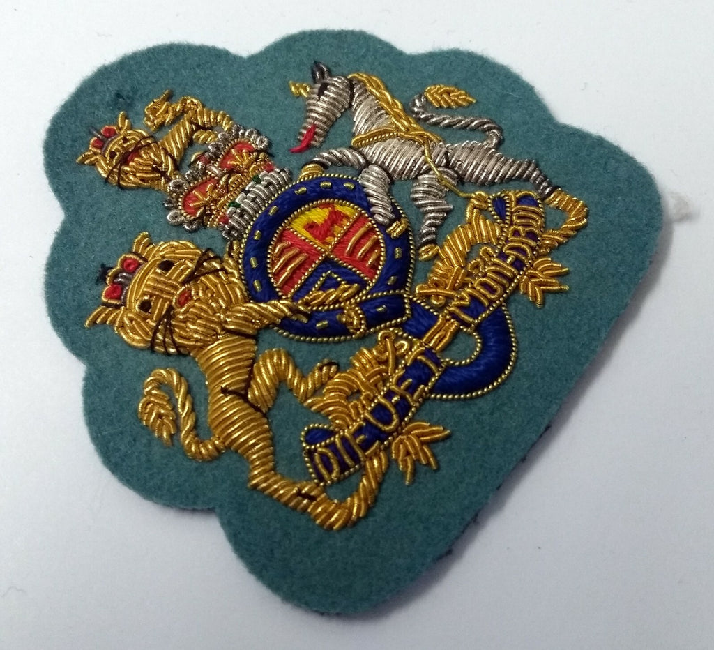 Genuine Vintage British LT Blue Warrant Officer Class 1 Badge
