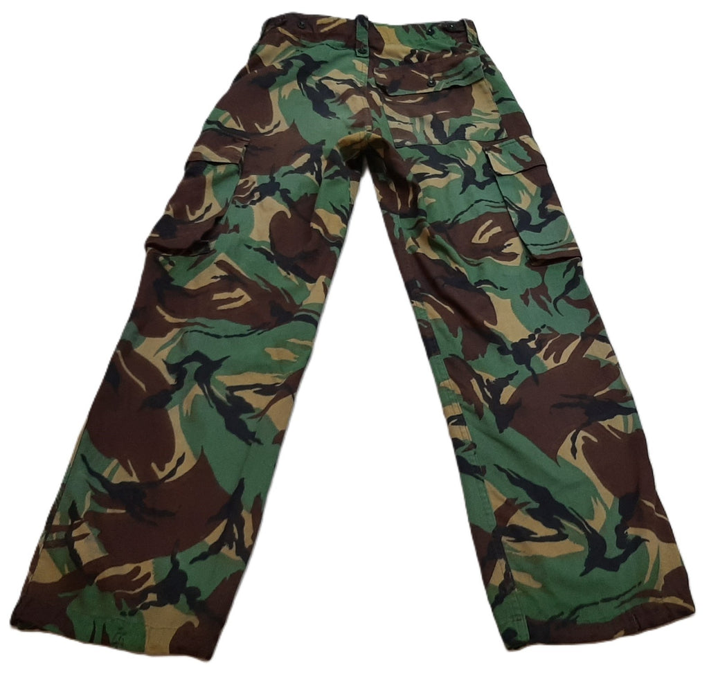Vintage Jungle Greens British Forces Camo Tropical DPM Combat Trousers Waist 28"