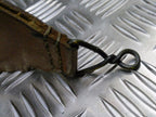 Leather Belt Slide / Fob Triange With Loop Attachment Genuine Vintage Tan Brown