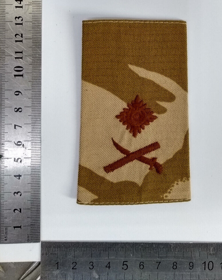 Desert Camouflage Major General Rank Slide Genuine British Army
