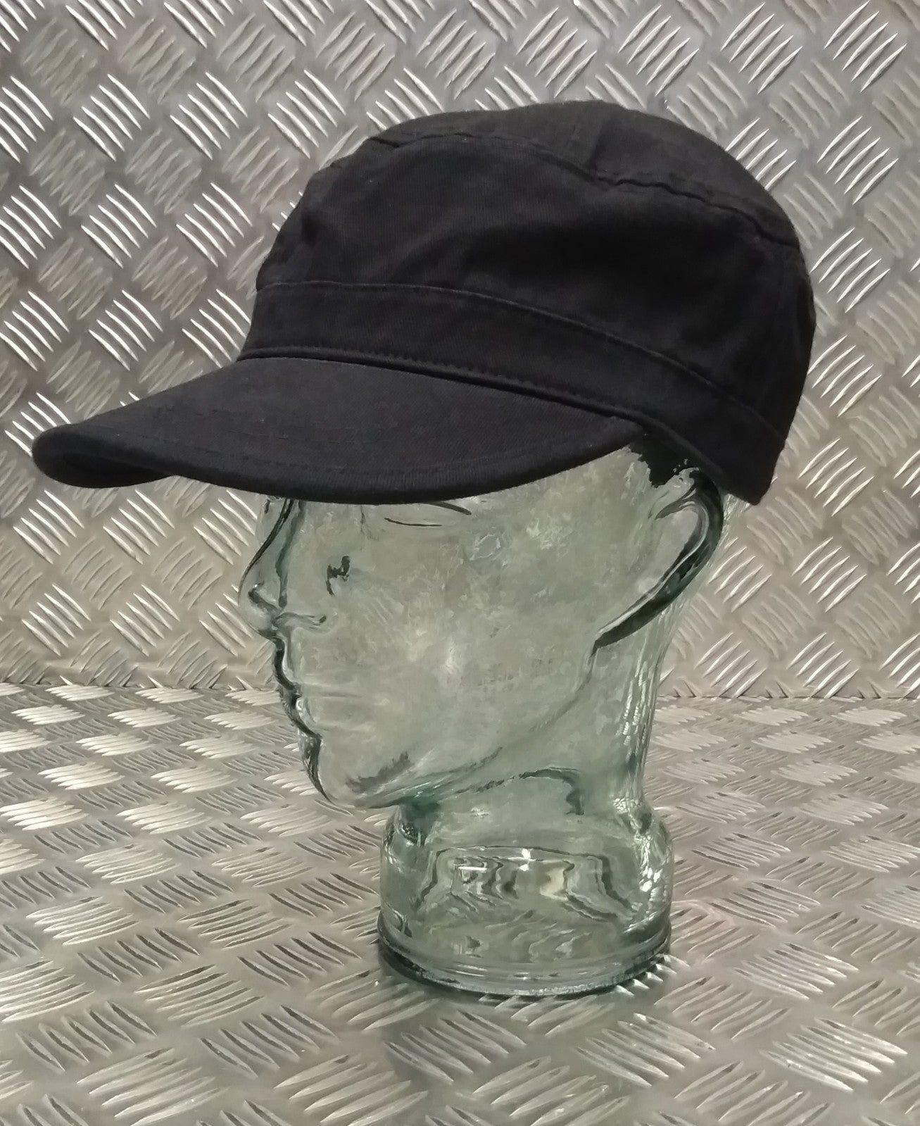 100% Cotton Military Type Stealth Special Ops Crap / Patrol Hat / Cap Black NEW